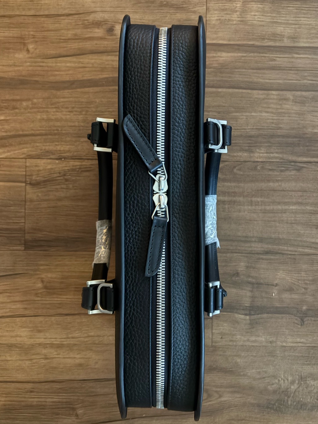 Authentic New With Tags Carl Friedrik Palissy Briefcase, Grained Leather Black — image 3 of 7